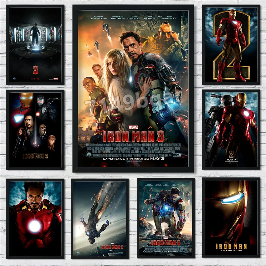 Настенное искусство Marvel Мстители супергерой Железный человек Капитан Америка