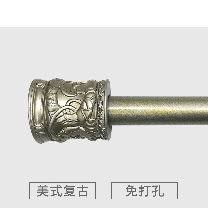 Регулируемая душевая занавеска в европейском ретро стиле для ванной комнаты