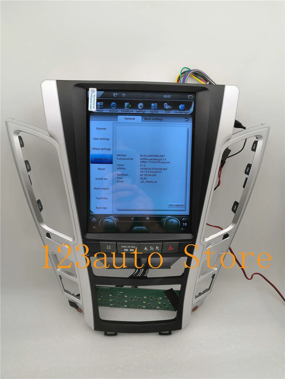 10,4 ''Tesla Стиль Android 8,1 автомобиля DVD gps плеер радио навигации для Cadillac CTS 2007 2008 2009 2010 2011 2012 PX6 carplay