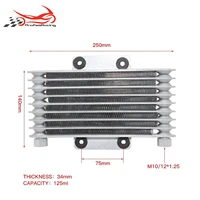 motorcycle high quality 125ml oil cooler oil engine radiator cooling radiators for 125cc 250cc motorcycle dirt bike atv