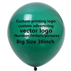 36 дюймов 20 шт.лот пользовательские воздушные шары печать логотипа пользовательские рекламные шары 24 дюйма все виды цветов Воздушные шары высокое качество