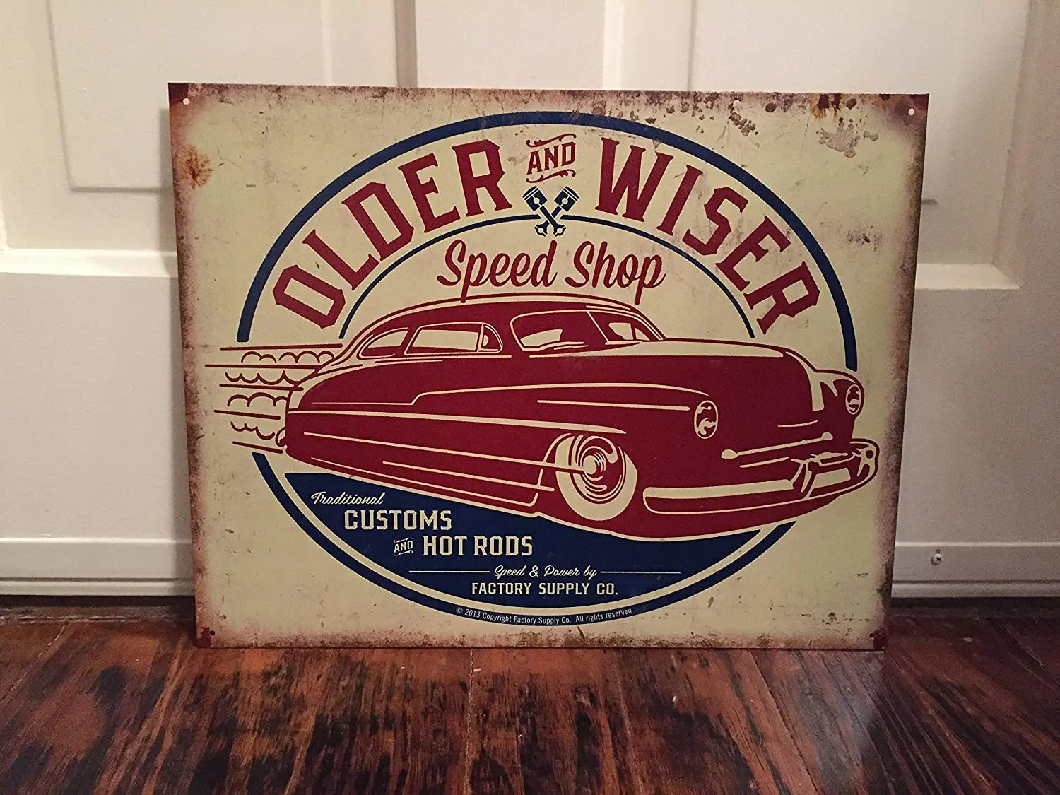 

Diuangfoong Older and Wiser Speed Shop Reproduction Metal Sign 12" x 8"