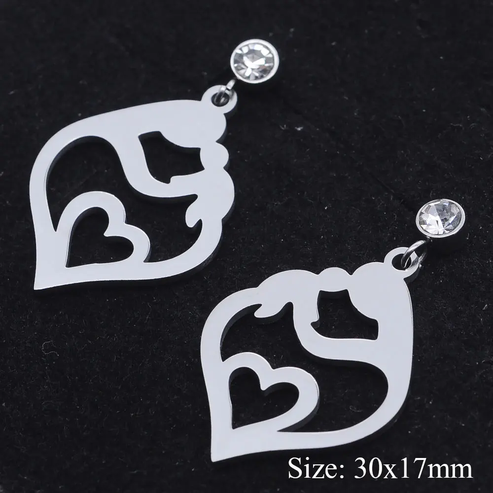 Женские серьги подвески из нержавеющей стали|Серьги-гвоздики| |