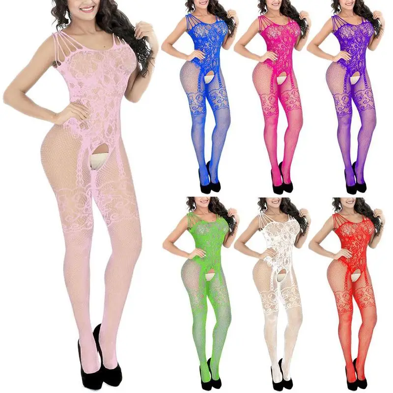 

Pantyhose Bodysuit Babydoll Dress Underwear Sexy Women Body Bustier Fishnet Stockings Size Lingerie Plus Mesh Bodysuit Blac I2N5
