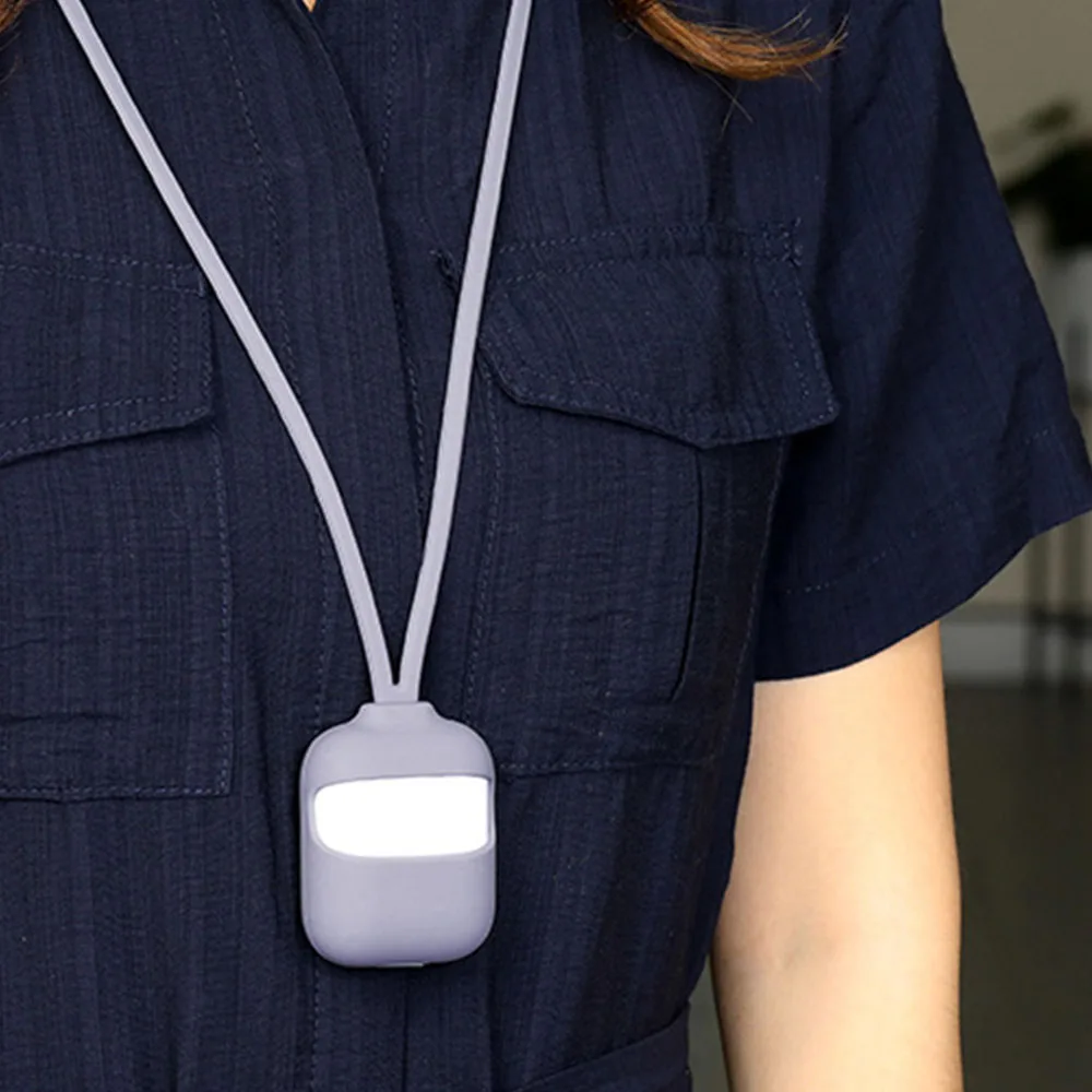 Силиконовый чехол для наушников AirPods Pro 2 1 Мягкий защитный со шнурком и ожерельем