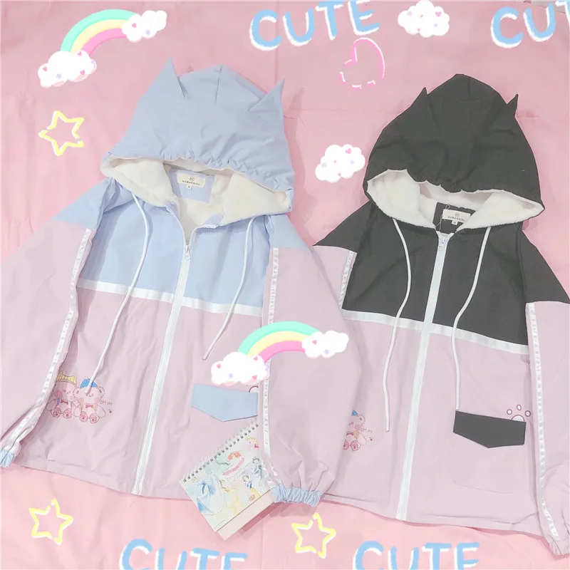 Японский Мори девушка милый с капюшоном колледж студентов толстое пальто зима