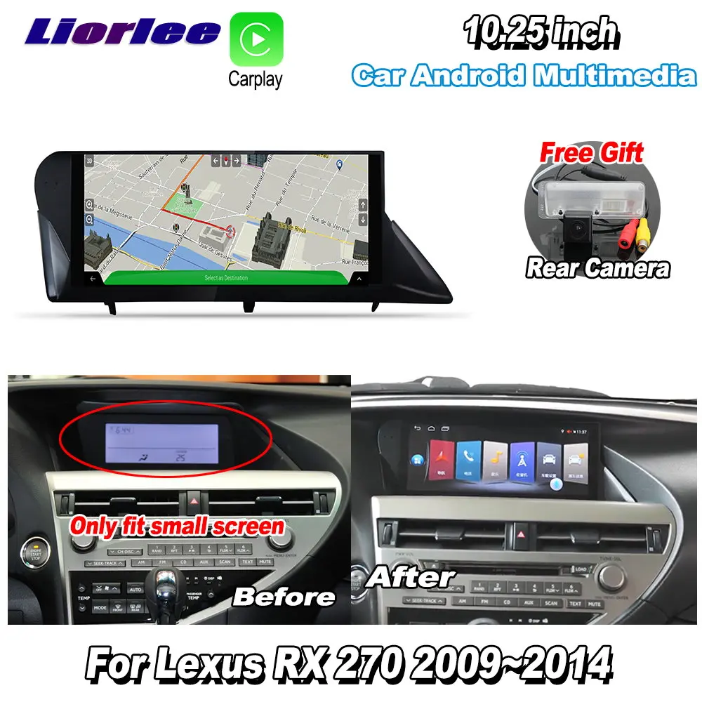 

Для Lexus RX270 2009-2014 Автомобильный Android мультимедийный экран Carplay GPS навигатор плеер Радио Стерео Bluetooth WiFi DVD