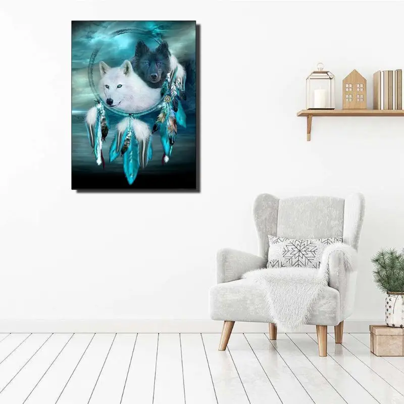 

2021 Set of 2 5D Diamond Painting Kit for Adult Full Drill Paint with Diamonds Pictures Arts Craft for Home Decor Gift,12x16