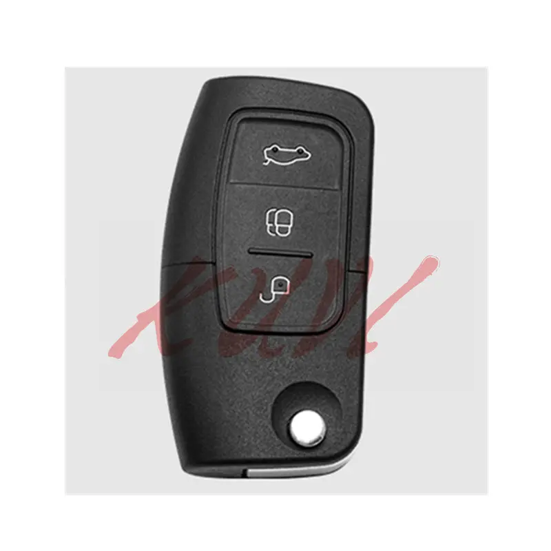 Мягкий чехол для ключей из ТПУ для Ford Fiesta Focus 2 Ecosport Escape Car Flip Складной Дистанционный чехол для ключей 3 кнопки