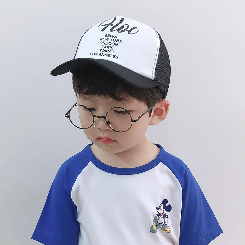 Летняя шляпа для детей козырек от солнца мальчиков бейсбольная кепка девочек