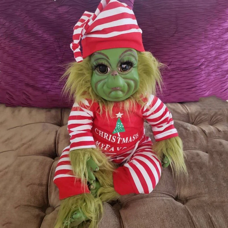 Кукла Grinch милая Рождественская набивная плюшевая игрушка рождественские