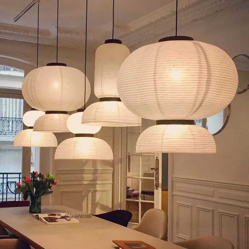 Датский дизайнерский подвесной светильник из рисовой бумаги современный фонарь