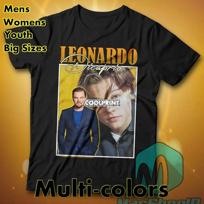 

Футболка мужская оверсайз с изображением Леонардо ДиКаприо