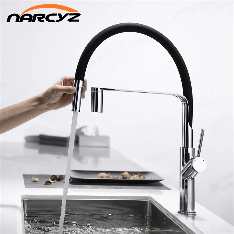 Смеситель для кухни из хромированной латуни смеситель кухонной раковины