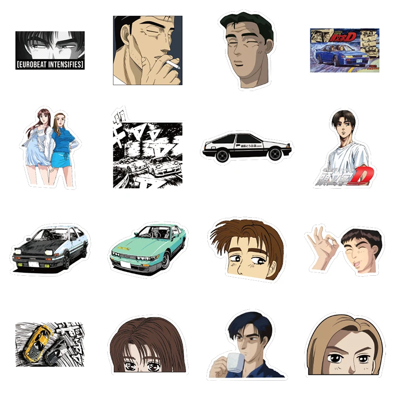 Calcoman&iacute;as de anime japon&eacute;s para ni&ntilde;os, calcoman&iacute;as para motocicleta, monopat&iacute;n, calcoman&iacute;as para tel&eacute;fono m&oacute;vil, dibujos animados, 10/30/50 unids/paquete-3