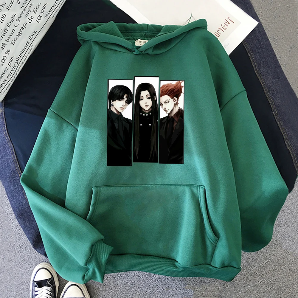 Толстовка мужская с капюшоном в стиле японского аниме хисока | Женская одежда