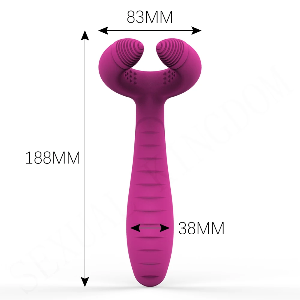 Стимулятор для сосков и точки G с тремя двигателями искусственный Вагинальный