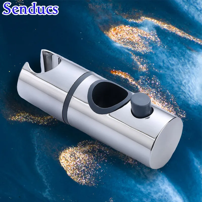 

Senducs Bathroom Shelf Bathroom Accessories ABS Shower Head Holder Plastic Shower Slide Rail Bar Holder Bracket Hose Holder