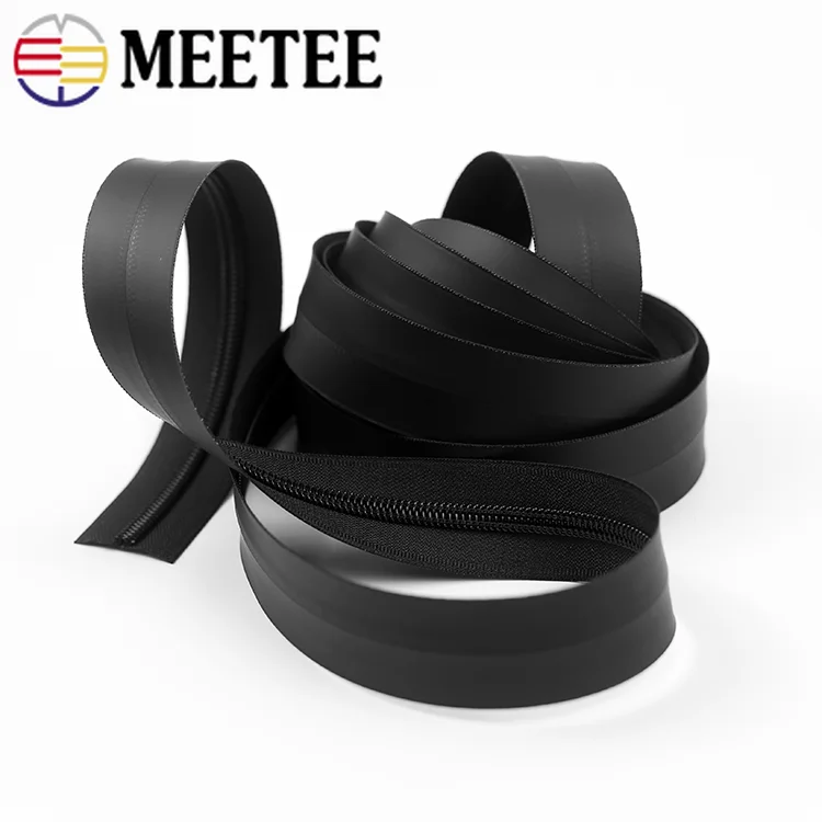 Черные нейлоновые водонепроницаемые молнии открытые невидимые для пошив пальто