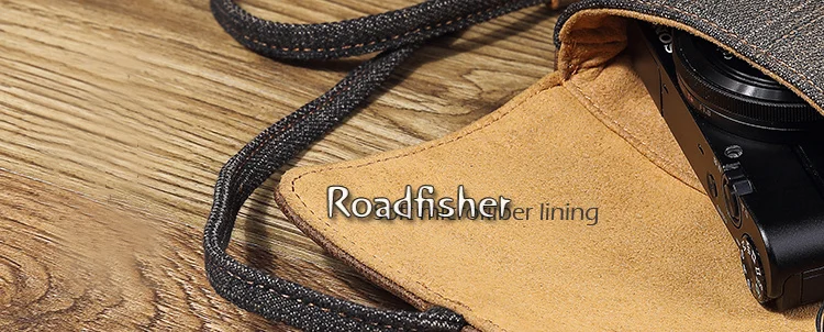 Roadfisher натуральная кожа Брезентовая сумка для камеры вставка чехол для хранения чехол ремень для Canon G7X RX100 M2 M3 M4 M5 Nikon sony Leica Fuji