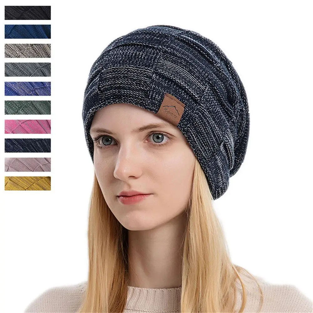 

Fashion Outdoor Wool Winter Millinery Beanies Caps Women's Knitted Hat Hedging Caps