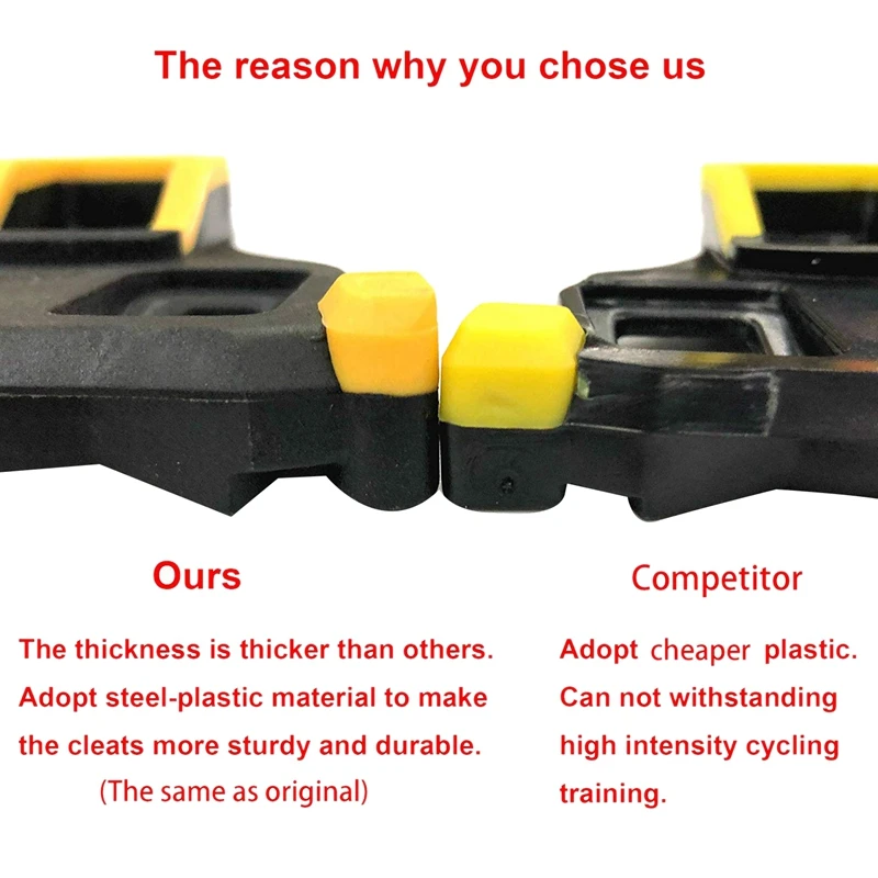 

Road Bike Cleats 6 Degree Float Self-Locking Cycling Pedals Cleat for Shimano SPD-SL System Shoes
