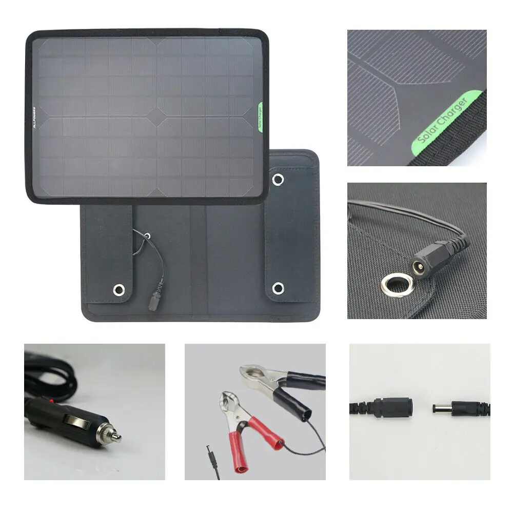 10 Вт портативная панель солнечной энергии 12 в моно зарядное устройство для