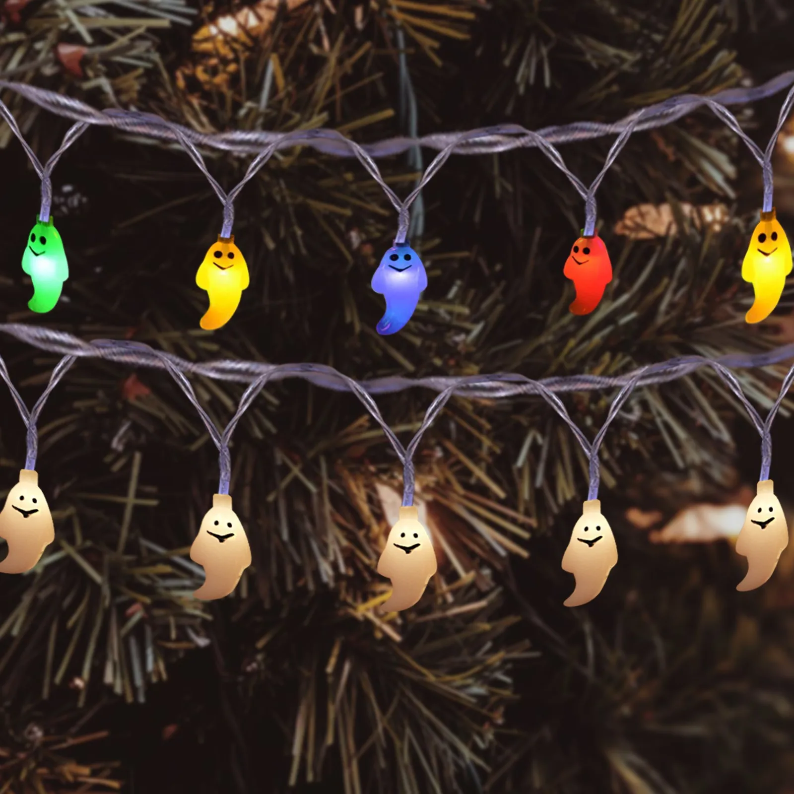 

Halloween Gohst Decor Light String Decoration Light Battery Power Led Fairy String Light Decor Home Garden Halloween Decor