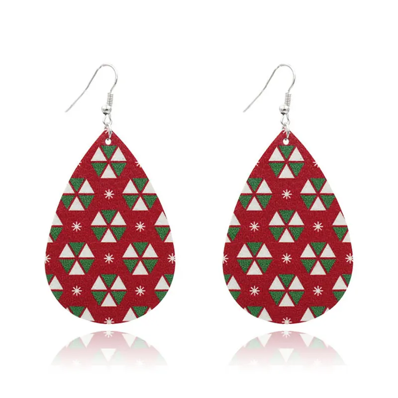 DoreenBeads креативные рождественские сережки кожаные модные серьги ювелирные