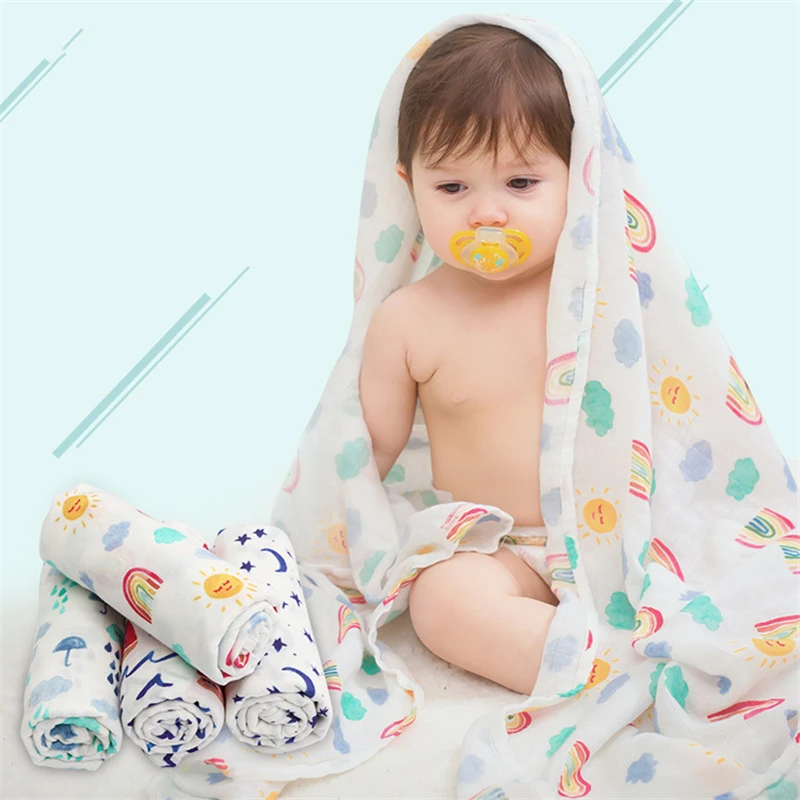 

For Babies Accessories Newborn Cocoon Cotton Hydrophilic Cloths Baby Blankets For Newborns Baby Swaddle Wrap Muslin Swaddling