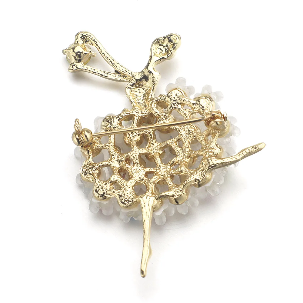 Брошь фантазия булавка многоцветный Кристальный цветок юбка балет аксессуары