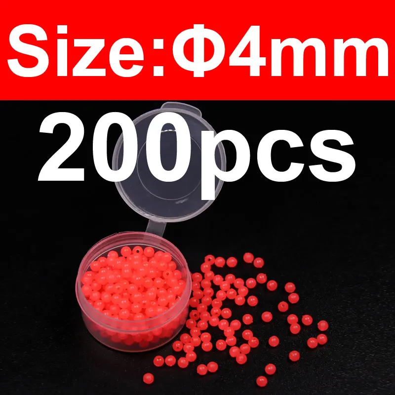 4mm 200pcs red Wifreo 200 шт Мягкие мини муха Связывание светящиеся бусины материал для вязания мушек влажная муха соленой воды рыбалка Сабики летают светящиеся Горячие бусины яйцо Roe - Цвет: 4mm 200pcs red