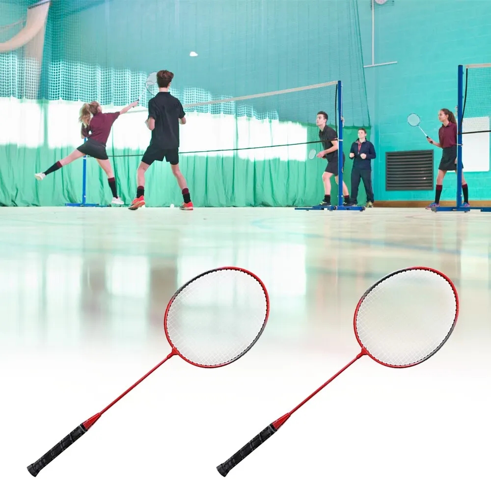 

2 Player Badminton Racket Set Indoor Outdoor Sports Students Children Practice Badminton Racquet with Cover Bag