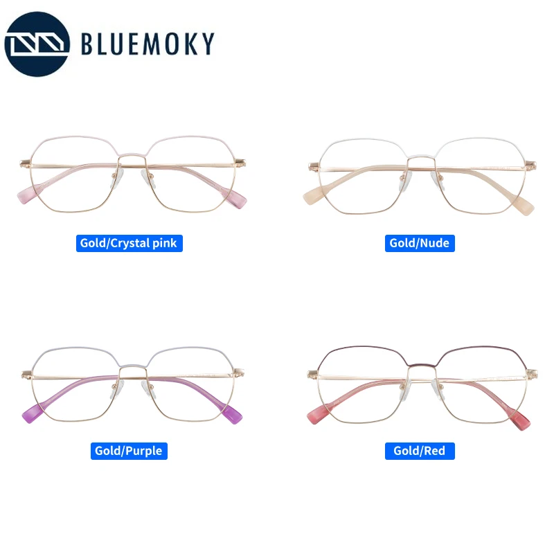 BLUEMOKY Prescription Glasses For Women Super Light Optical Eyewear Frame and Resin Lens Spectacles Myopia Hyperopia Eyeglasses |
