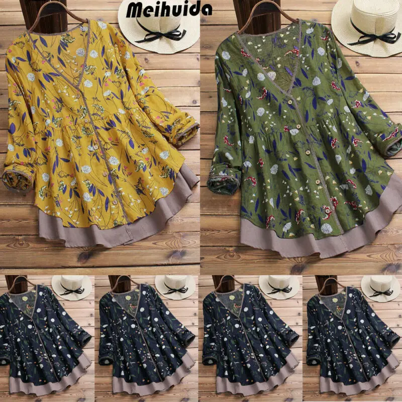 Женская винтажная блузка с длинным рукавом этнический цыганский стиль богемный