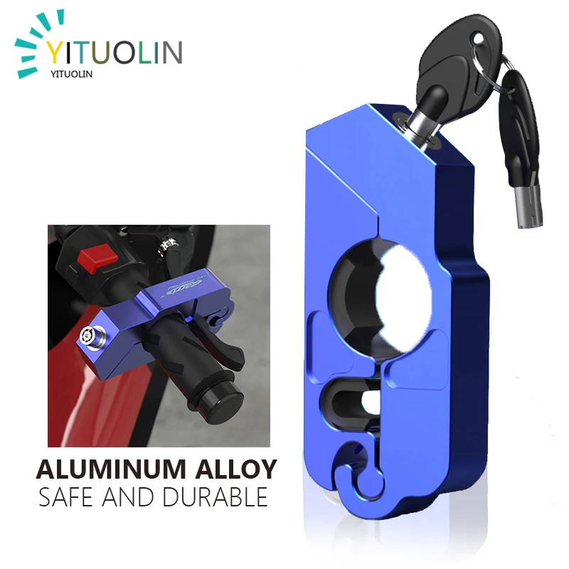 

Safe Motorcycle Handle Lock CNC Motorcycle Brake Lever Throttle Grip Lock Security Anti-Theft For Yamaha ATV Dirt Bike Scooter