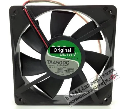 Оригинальный 100% рабочий TA450DC A34346-55 1225 120 мм 12*12 см 120*120*25 12 в пост. Тока А, инвертор сервера, охлаждающий вентилятор