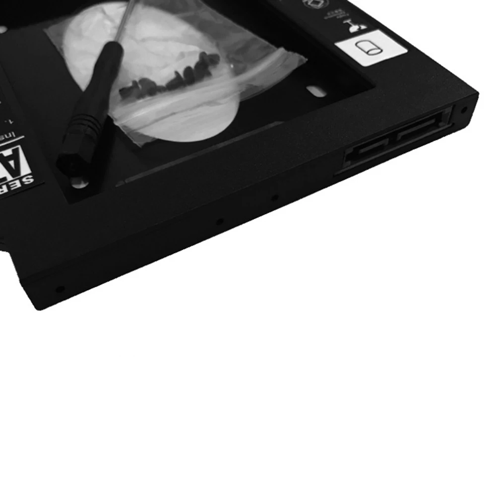 9,5 мм алюминиевый 2-ой HDD Caddy SATA 3,0 для 2," SSD жесткий диск чехол для драйвера корпус DVD CD-ROM адаптер Универсальный высокое качество