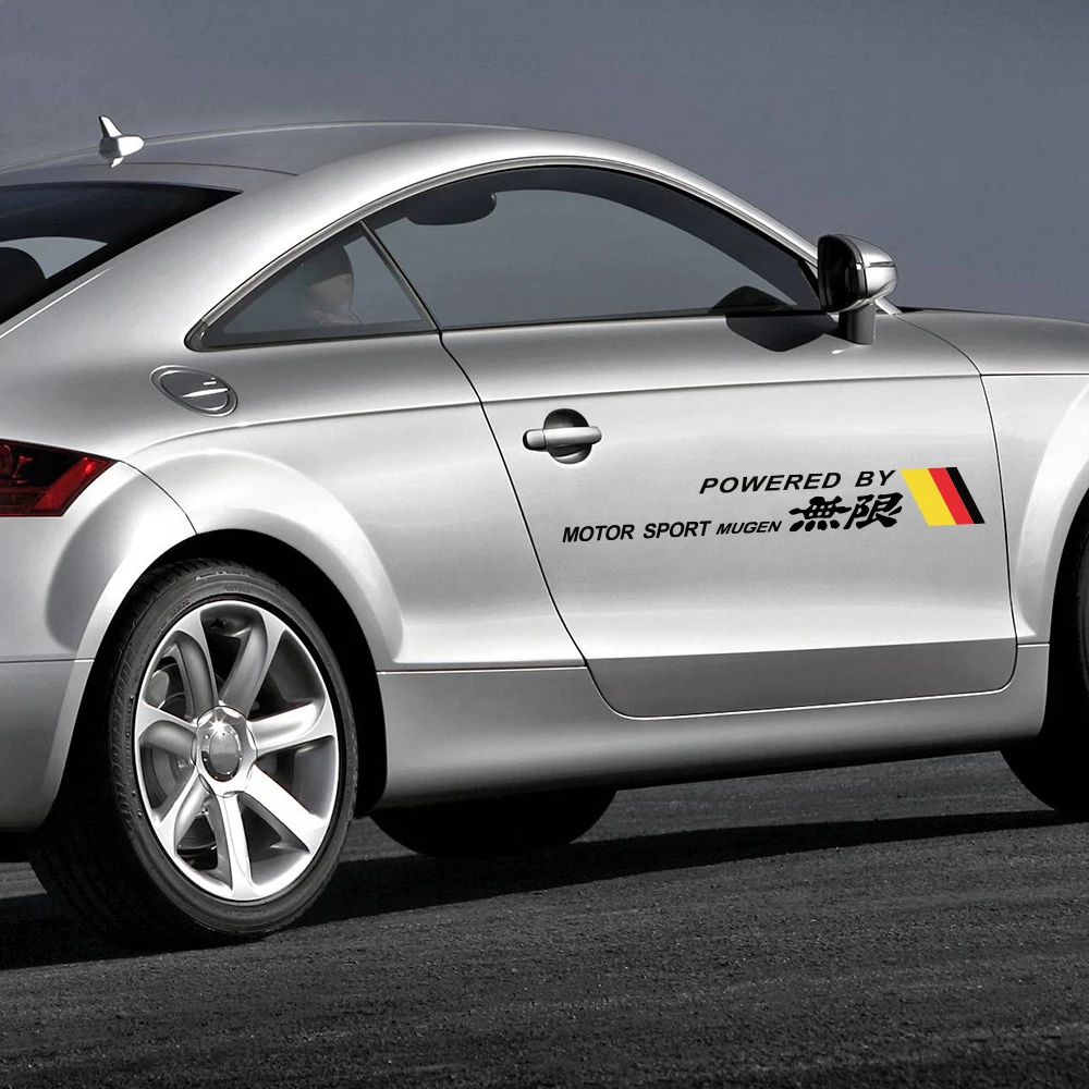 Наклейки на боковые двери автомобиля для Honda Fit дюймов дизайн Jazz Mugen RR SI VTI тип R S