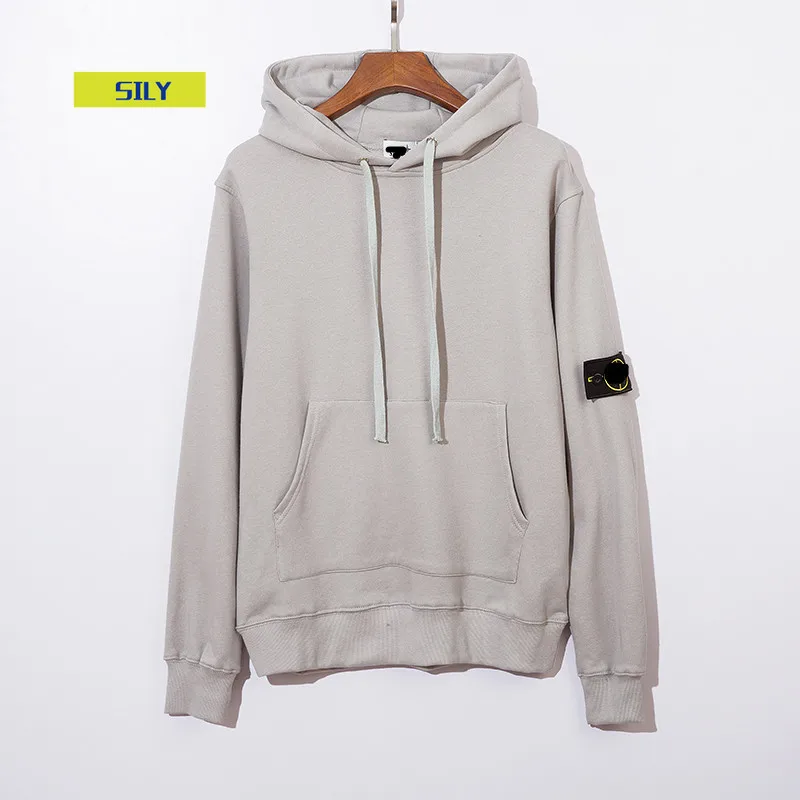 

European and American Fashion Solid Color Basic Hooded Sweater 9923