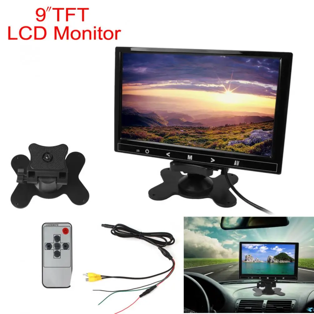 9 Inch 800 x 480 Car RGB Digital Display 2 Video Input Rear View VCR Monitor with Touch Button New | Автомобили и мотоциклы