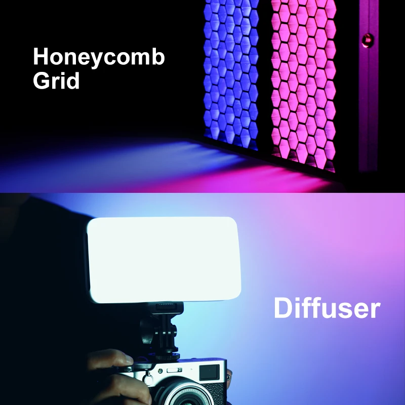 VIJIM VL196 RGB светодиодный светильник для видео 2500K-9000K с регулируемой яркостью