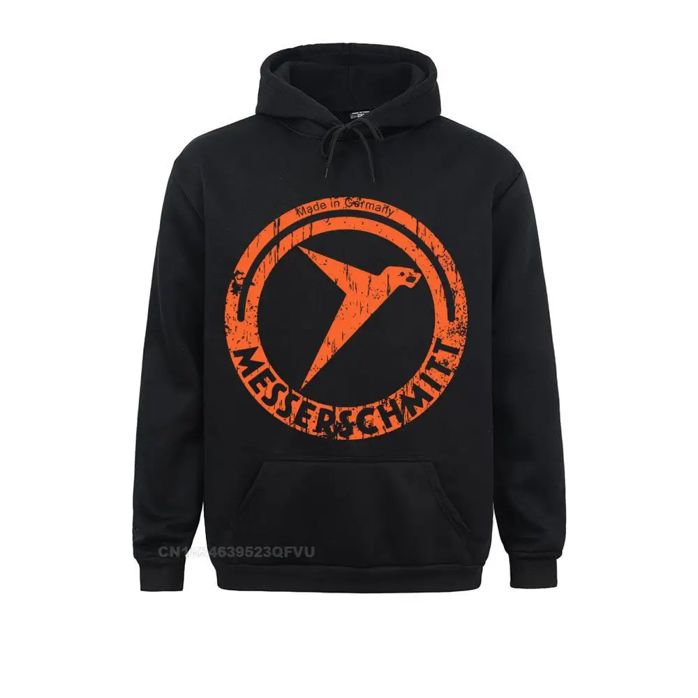 Messerschmitt German Aircraft Vintage Ww2 Hoodie Men Wold War 2 Vintage Premium Cotton Oversized Hoodie Men Graphic Europe Tops