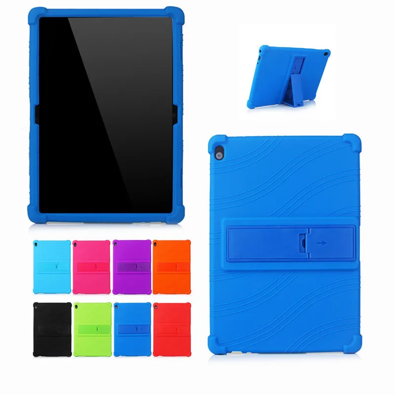 Silicon Case For Lenovo Tab P10 TB-X705L TB-X705F 10.1" Tablet Stand Soft Cover M10 TB-X605F TB-X605L | Компьютеры и офис