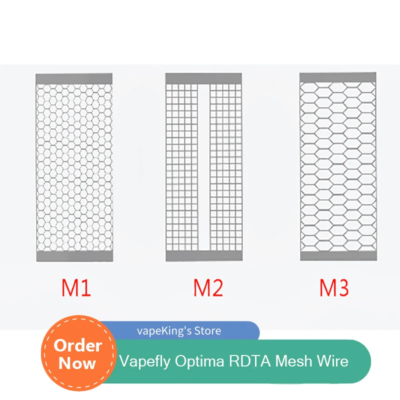 

10pcs/pack Vapefly Optima RDTA Mesh Wire KA1 0.2ohm Ni80 0.3ohm for Vapefly Optima DIY Electronic Cigarette Vape