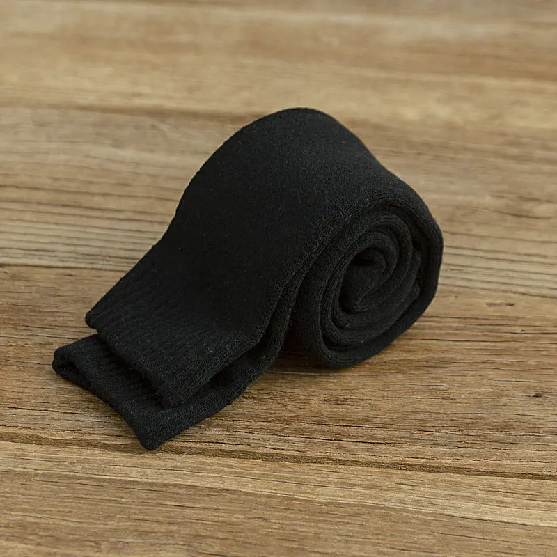 Men black Зимние новые мужские и женские носки хлопковые махровые плотные теплые длинные носки без пятки японские модные носки skarpetki calcetines mujer - Цвет: Men black