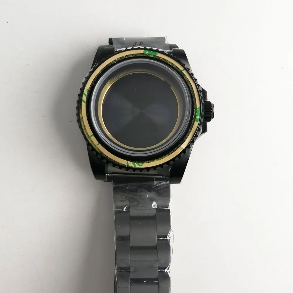 Новинка Лидер продаж 40 мм parnis нержавеющая черная PVD чехол с закаленным