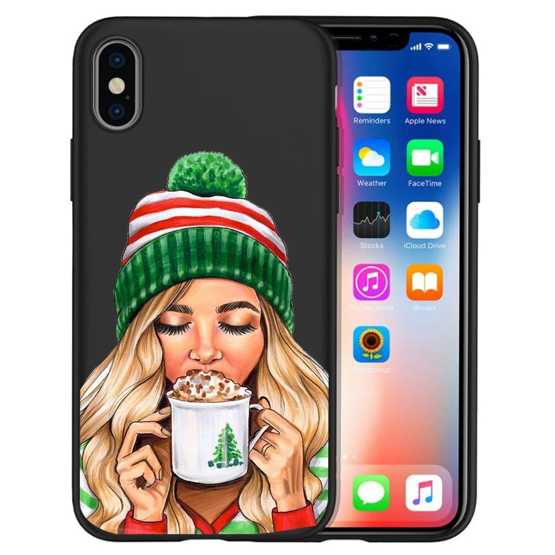 Для iphone 11 Pro Max Рождественская Елка роскошный модный чехол для девушек для iphone 8 7 X XS Max XR 6 7 8 Plus 5s SE чехол Etui