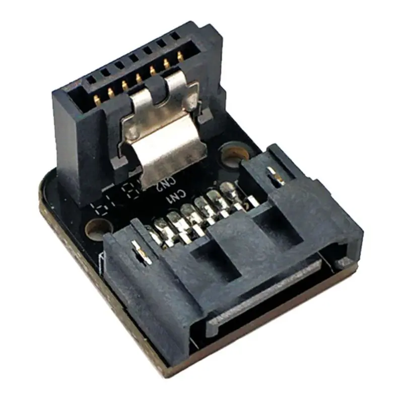 

T21B Sata 7Pin Female To 7Pin Male 90 Degree Angled Adapter Mainboard Motherboard For Desktops Ssd Hdd Solve the Installation