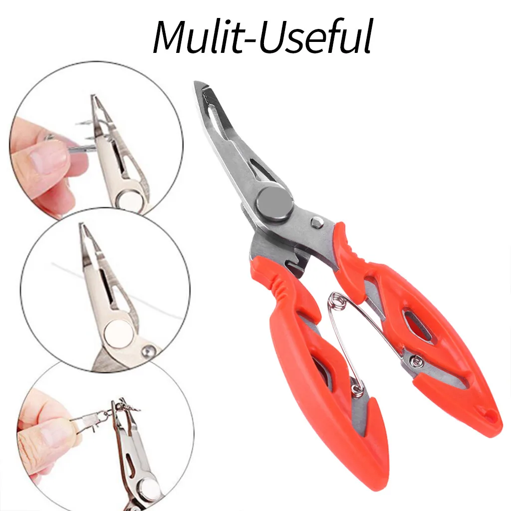 1 шт. Нержавеющая сталь Рыбалка Клип многофункциональные рыболовные ножницы